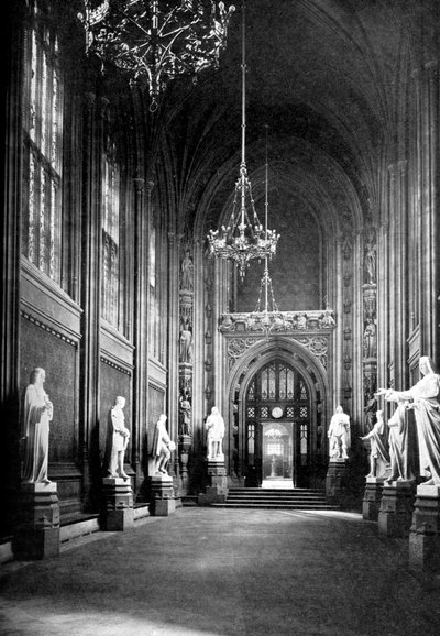 St Stephens Hall, Palace of Westminster, London, c1905 by Unbekannt