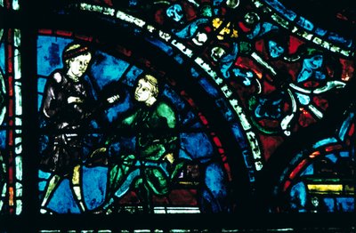Stained glass, Chartres Cathedral, Chartres, France by Unbekannt