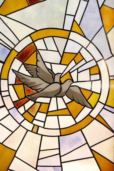 Stained Glass: Doves, Togoville, Togo by Unbekannt
