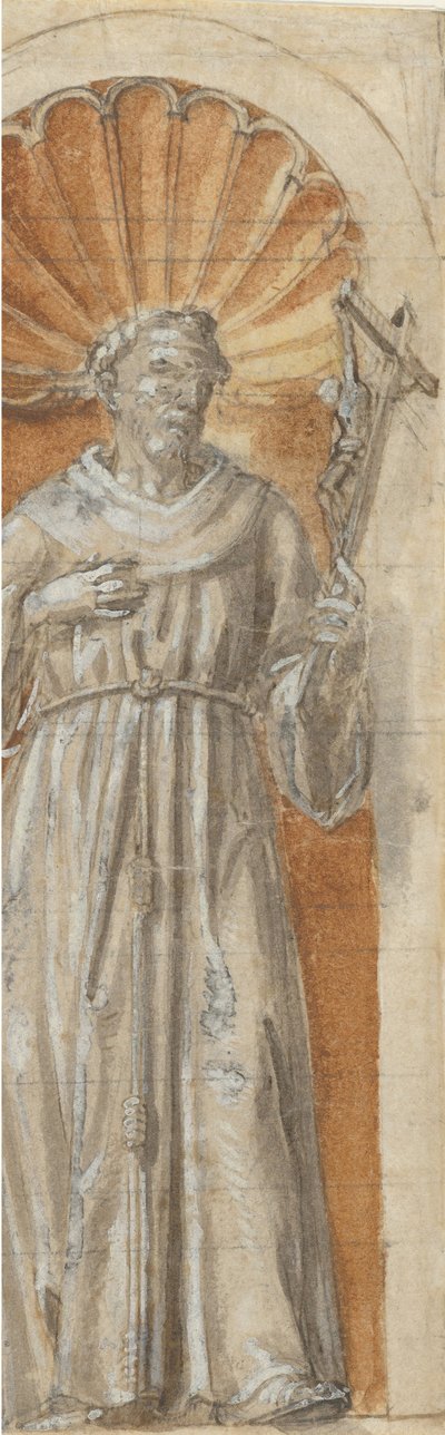 Standing Franciscan Saint in a Niche, 1650-1700 by Unbekannt