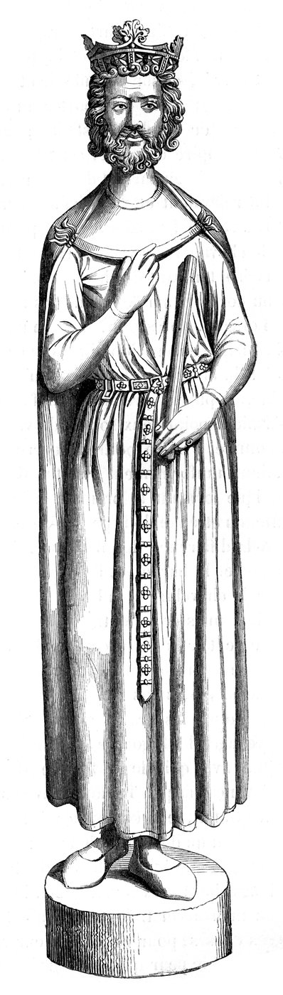 Statue of Childebert, 13th century, 1849 by Unbekannt