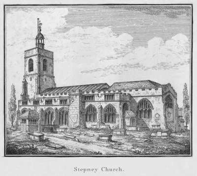Stepney Church, c1792 by Unbekannt