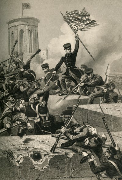 Storming of Chapultepec, 1878 by Unbekannt