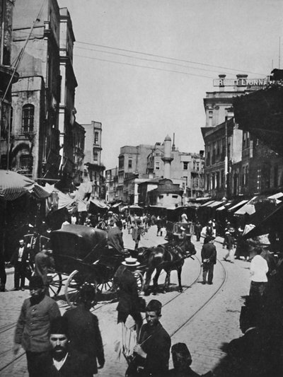 Street Scene in Constantinople by Unbekannt