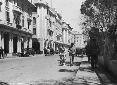 Street Scene, Casablanca, Morocco, c1920s-c1930s by Unbekannt