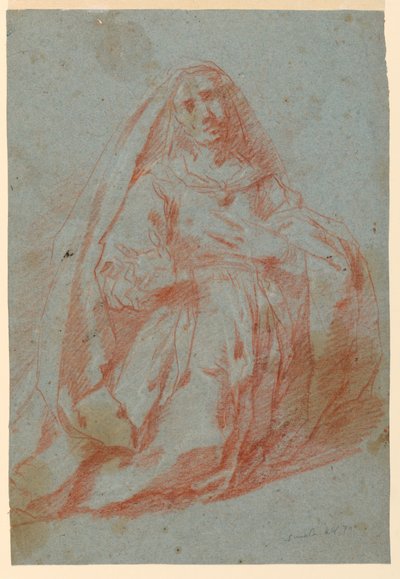 Study of a Mourning Woman by Unbekannt