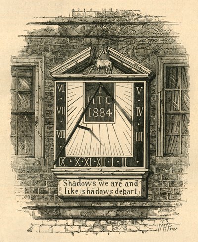 Sun-Dial in the Temple, 1885 by Unbekannt
