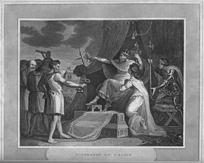 Surrender of Calais, 1838 by Unbekannt