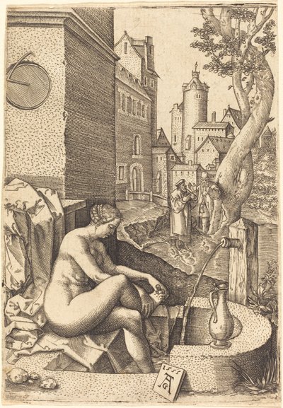 Susanna Surprised by the Two Elders by Unbekannt