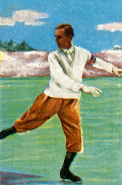 Swedish figure skater Gillis Grafström by Unbekannt