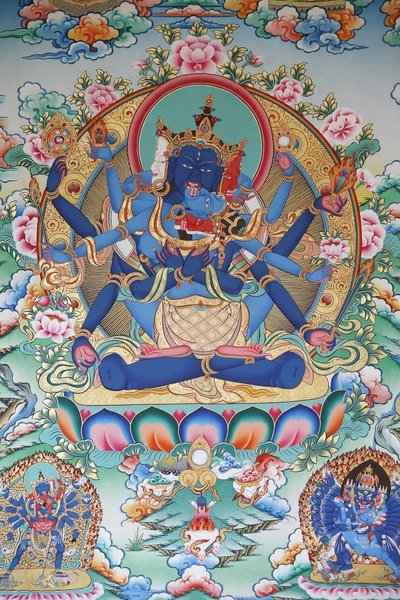 Tibetan tantric goddess, Kopan monastery, Kathmandu, Nepal by Unbekannt