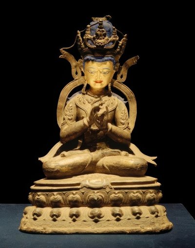 Tathagata Vairocana / Sculpture, 1300 AD by Unbekannt