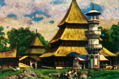 Temple in Kota Baru, Eastern Sumatra by Unbekannt