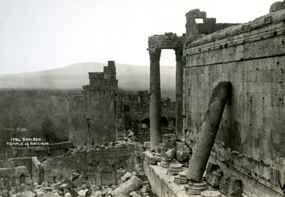 Temple of Bacchus, Baalbek, Lebanon, 1920s-1930s by Unbekannt