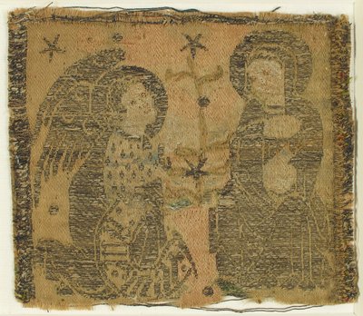 Textile with The Annunciation, Italian, 14th century by Unbekannt