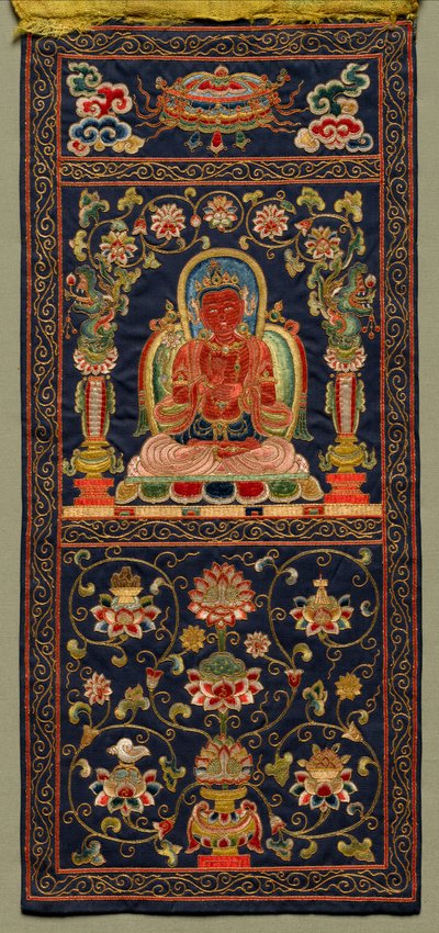 Thangka with the Seventh Bodhisattva by Unbekannt