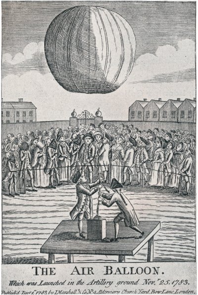 The Air Balloon, 1783, 1920 by Unbekannt