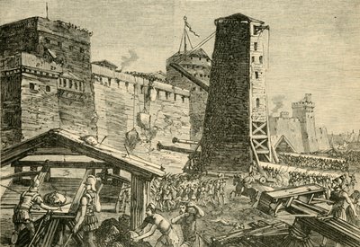 The Attack on Rhodes, 1890 by Unbekannt