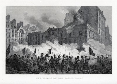 The Attack on the Palace Royal by Unbekannt