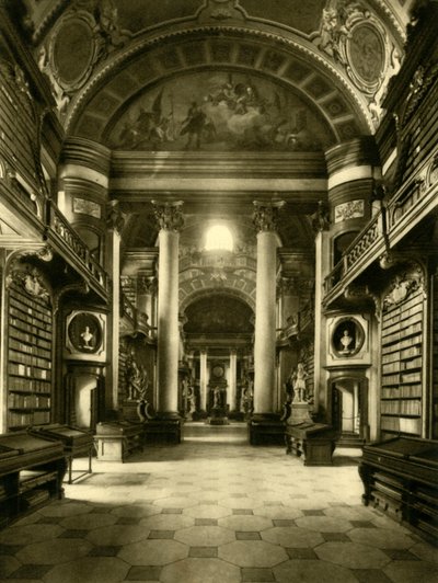 The Austrian National Library, Vienna, Austria by Unbekannt