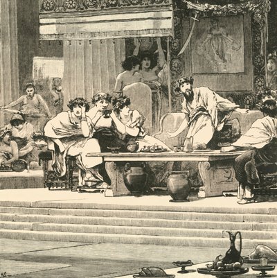 The Banquet of Damocles, 1890 by Unbekannt