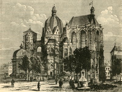 The Basilica of Aachen, or Aix-La-Chapelle, 1890 by Unbekannt