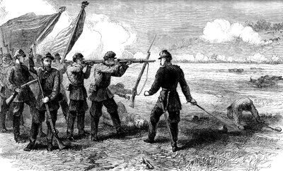 The Battle of Bull Run, Virginia, 1861 by Unbekannt