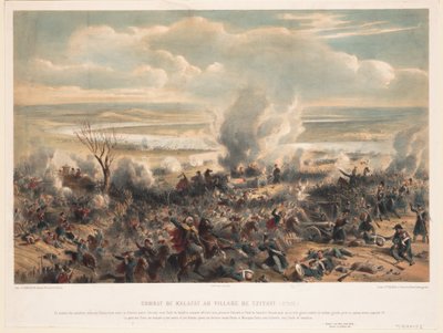 The Battle of Calafat on January 1854 by Unbekannt