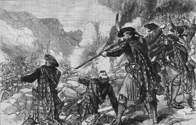 The Battle of Glenshiel, 10 June 1719 by Unbekannt