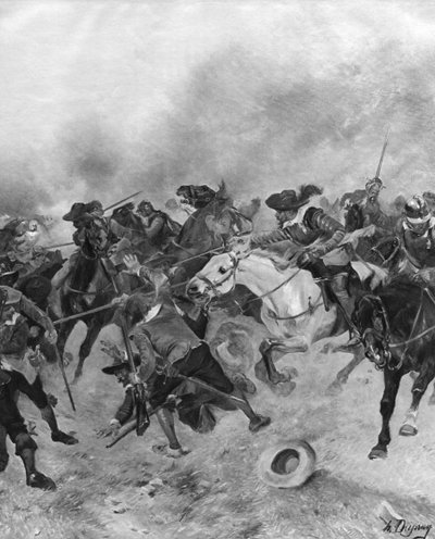 The Battle of Marston Moor by Unbekannt