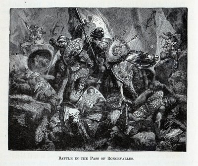 The Battle of Roncevaux Pass by Unbekannt