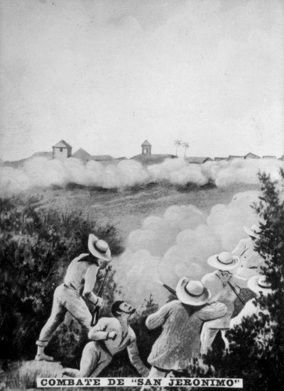The Battle of San Geronimo by Unbekannt