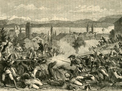 The Battle of Zurich by Unbekannt