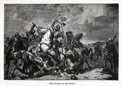 The Battle of the Spurs, 1882 by Unbekannt