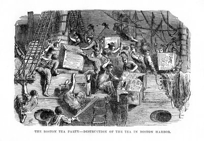 The Boston Tea Party, 16 December 1773 by Unbekannt