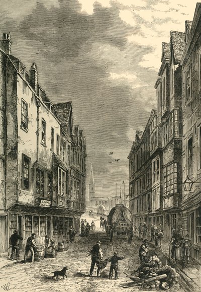 The Bridge-Foot, Southwark, in 1810, c. 1878 by Unbekannt