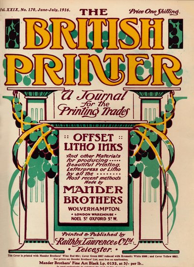 The British Printer - Advert by Unbekannt