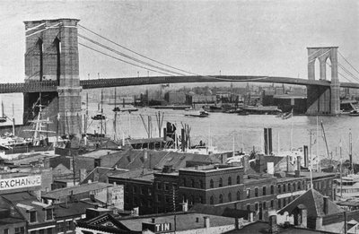 The Brooklyn Bridge, New York by Unbekannt