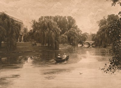 The Cam at Cambridge with Trinity College by Unbekannt