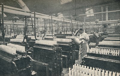 The Candle-moulding Room, c1917 by Unbekannt