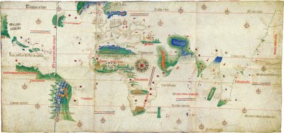 The Cantino Planisphere by Unbekannt