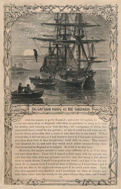 The Captain Hung at the Yard-Arm by Unbekannt