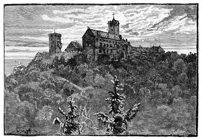 The Castle of Wartburg by Unbekannt