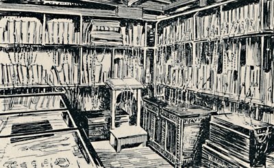 The Chained Library at Wimborne by Unbekannt