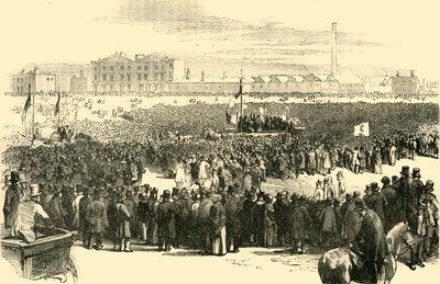 The Chartist Meeting on Kennington Common, 1848 by Unbekannt