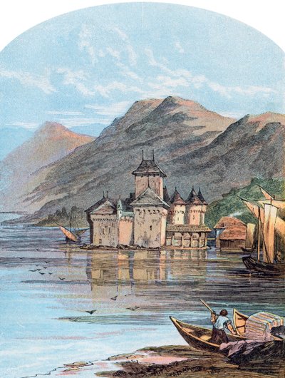 The Chillon Castle, Lake Geneva, Switzerland by Unbekannt
