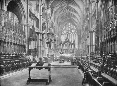 The Choir, Lincoln Cathedral by Unbekannt