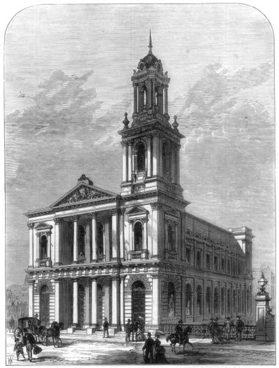 The City Temple, Holborn Viaduct, London, 1875 by Unbekannt