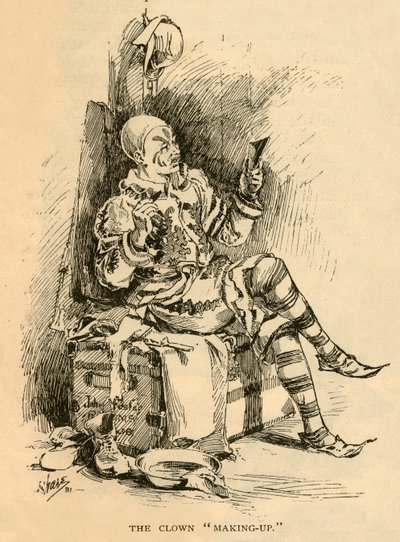 The Clown Making-Up by Unbekannt
