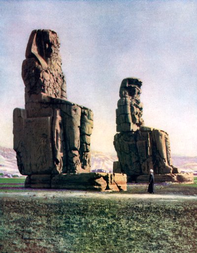 The Colossi of Memnon, Thebes, Egypt by Unbekannt